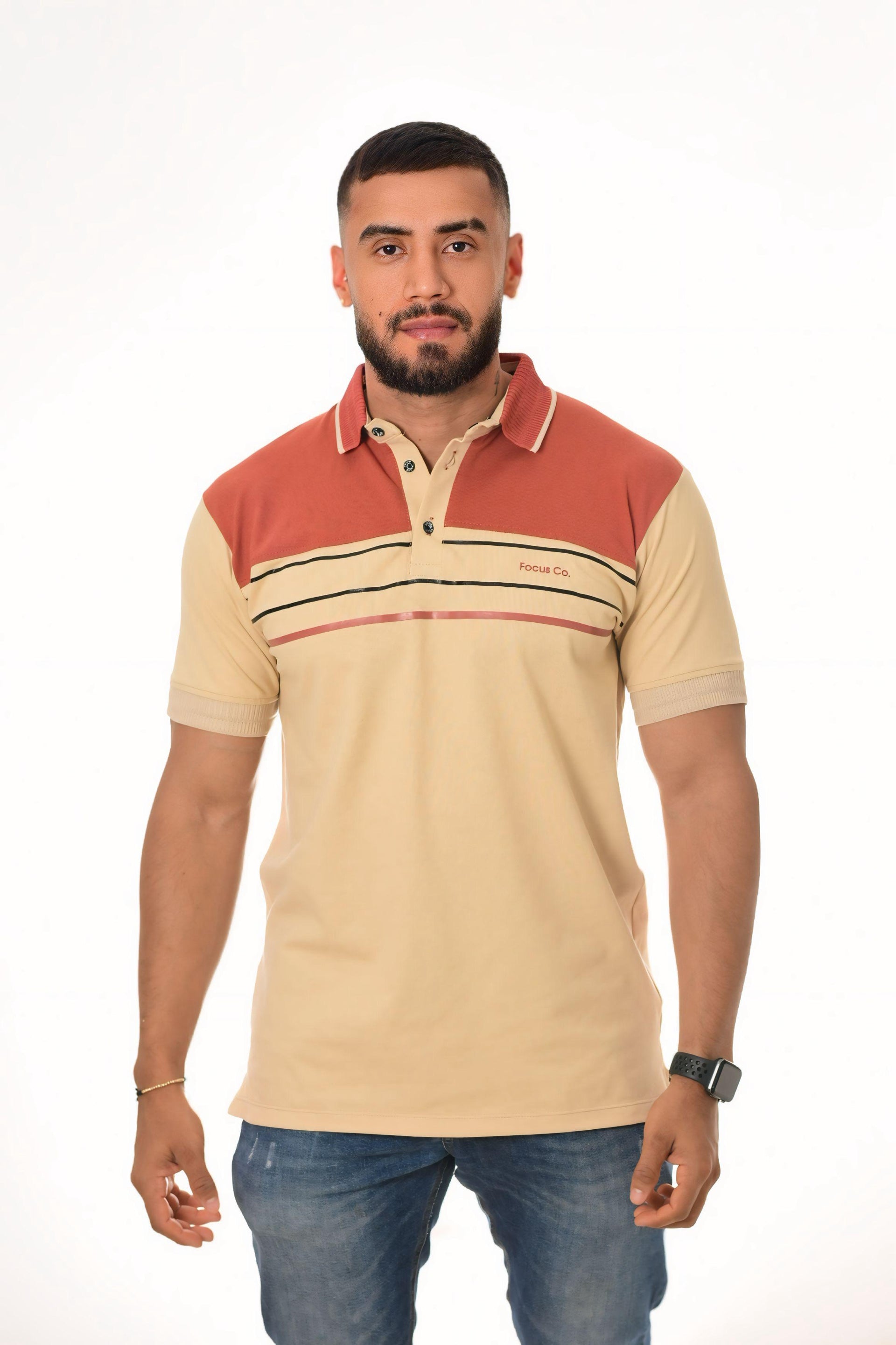 Polos Focus Bloques Ladrillo - Trigo