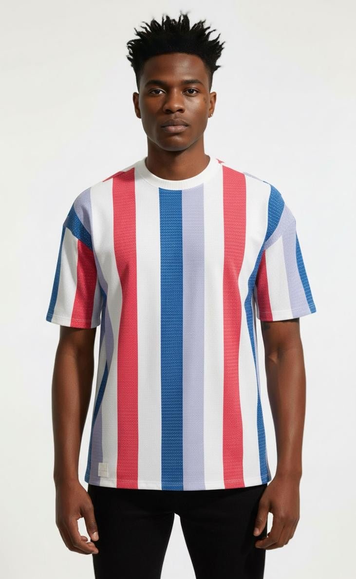 CAMISETA TEXTURIZADA OVERSIZE HOMBRE