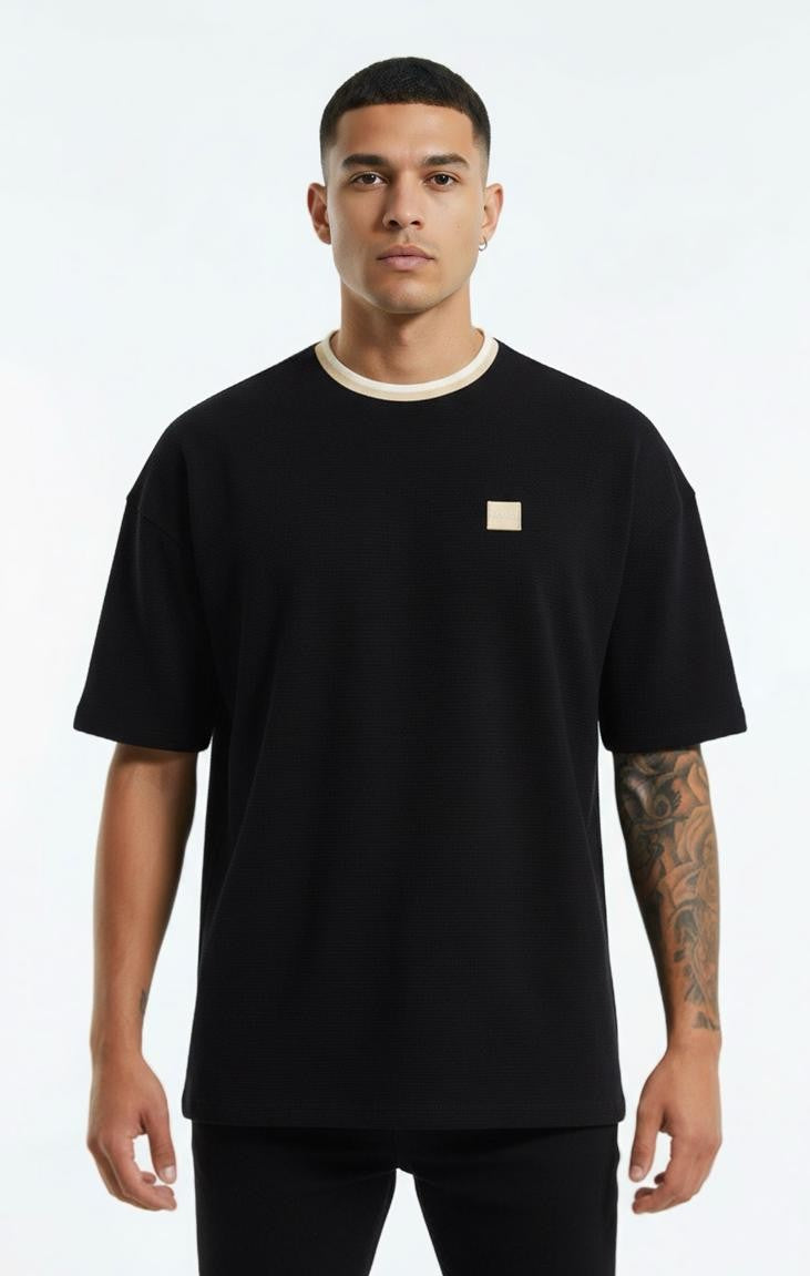 CAMISETA TEXTURIZADA OVERSIZE HOMBRE