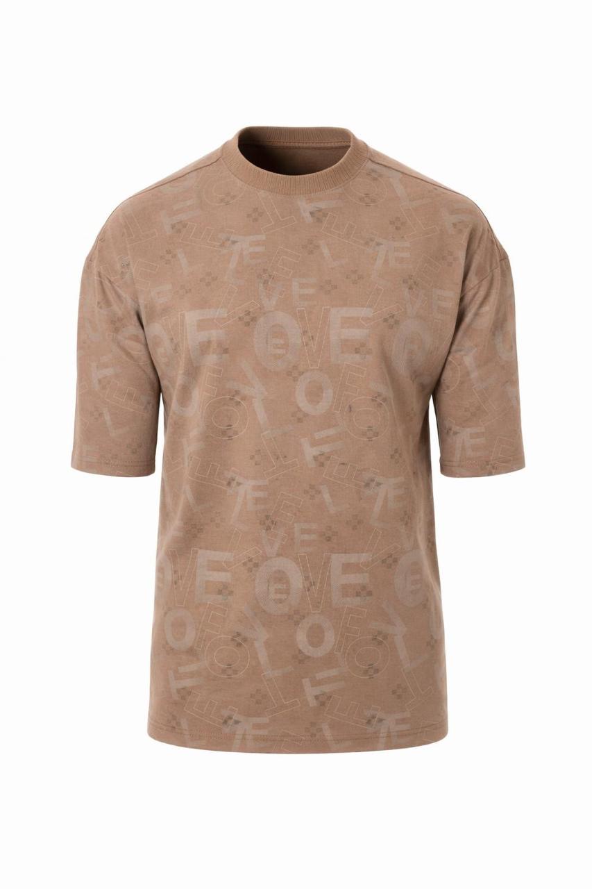 CAMISETA TEXTURIZADA OVERSIZE HOMBRE