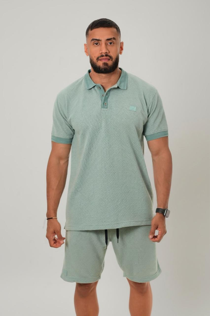 CONJUNTO POLO HOMBRE TEXTURA