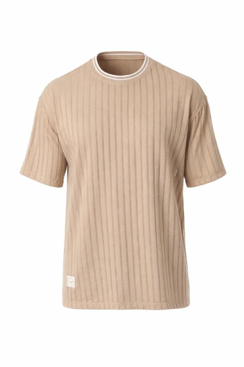 CAMISETA TEXTURIZADA OVERSIZE HOMBRE