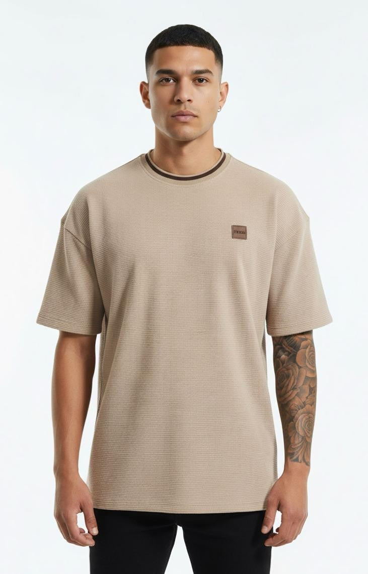 CAMISETA TEXTURIZADA OVERSIZE HOMBRE