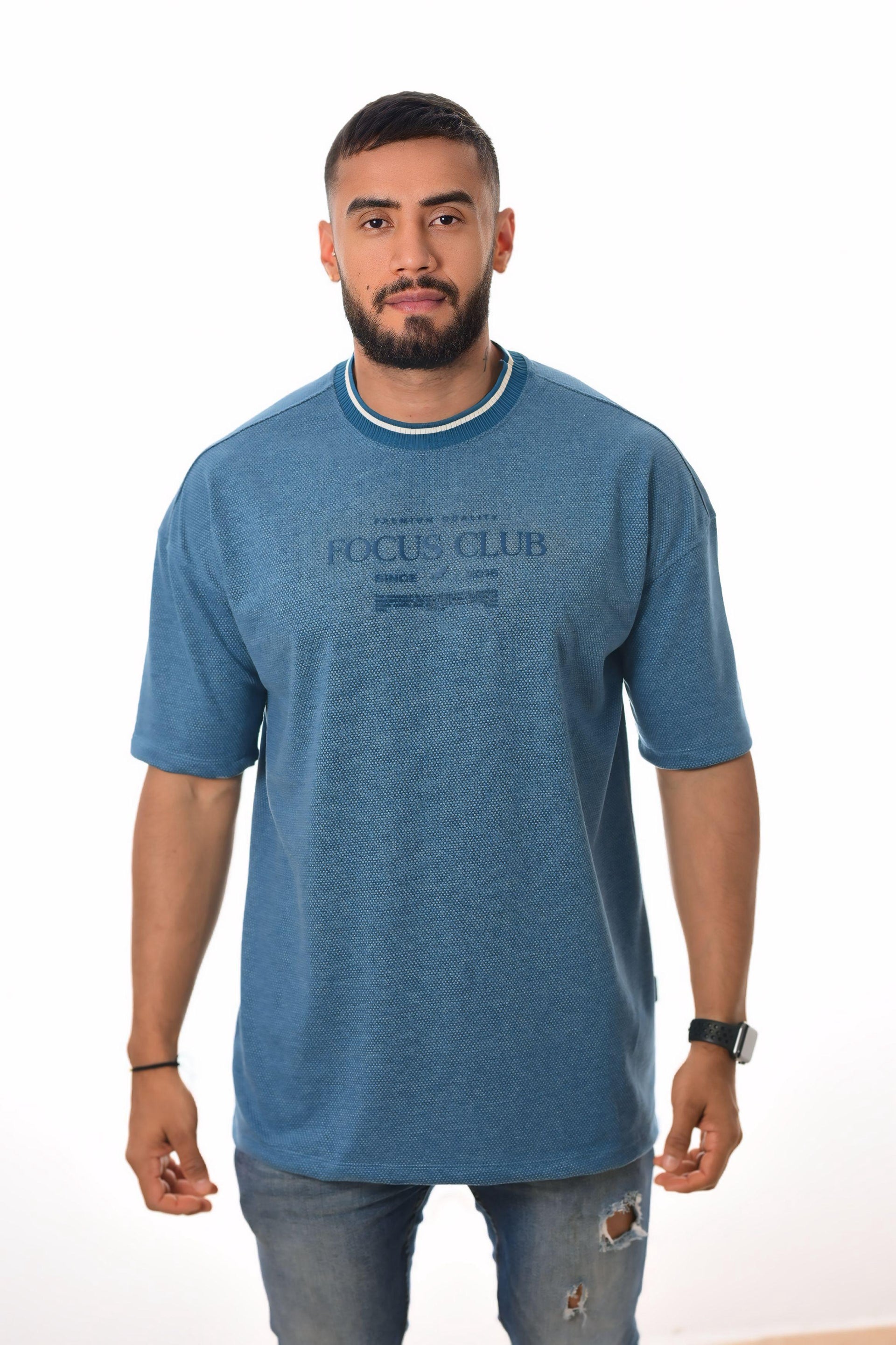 Oversize Focus Club Hombre Textura