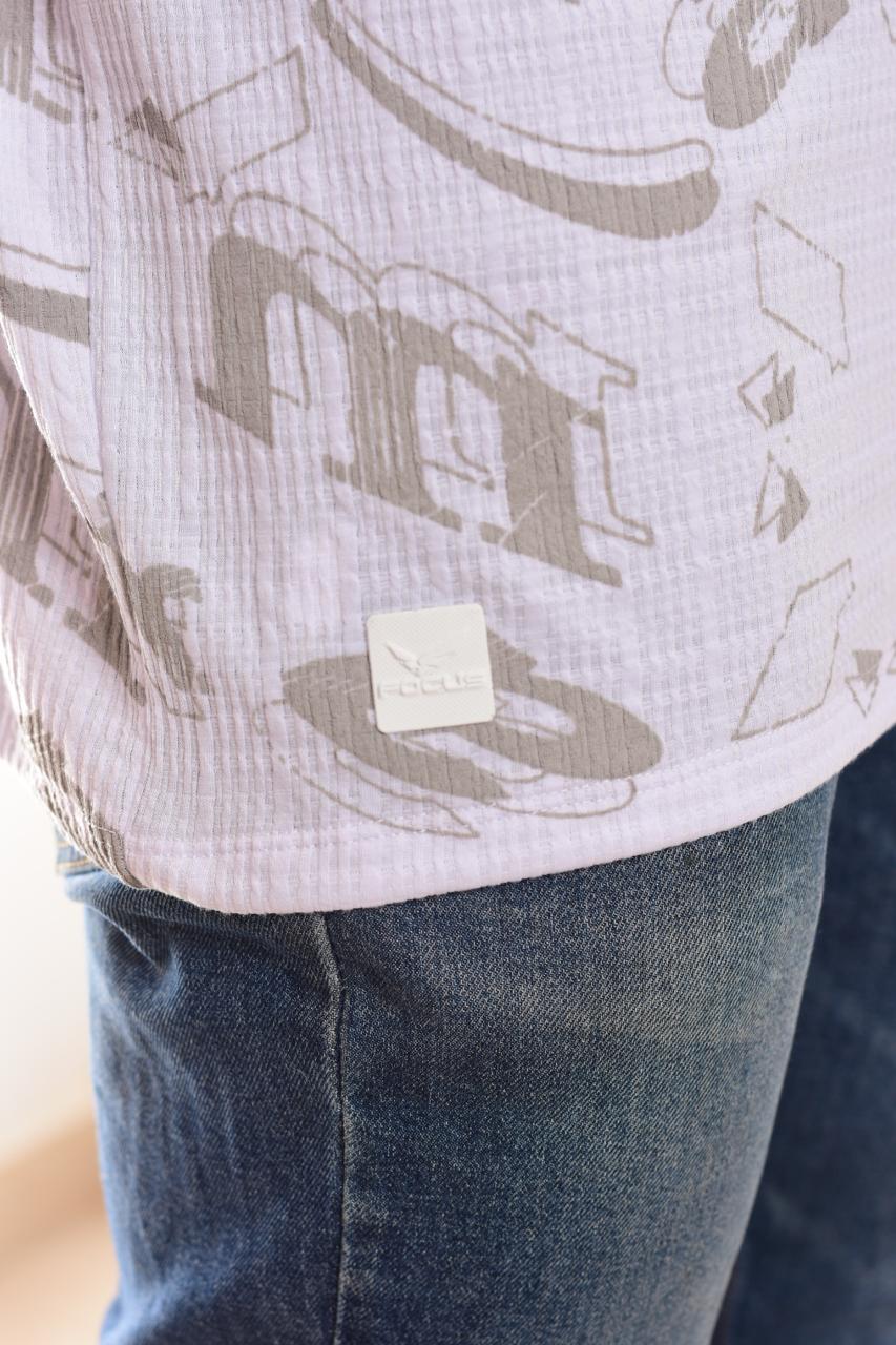 Oversize Focus Letras Hombre Textura