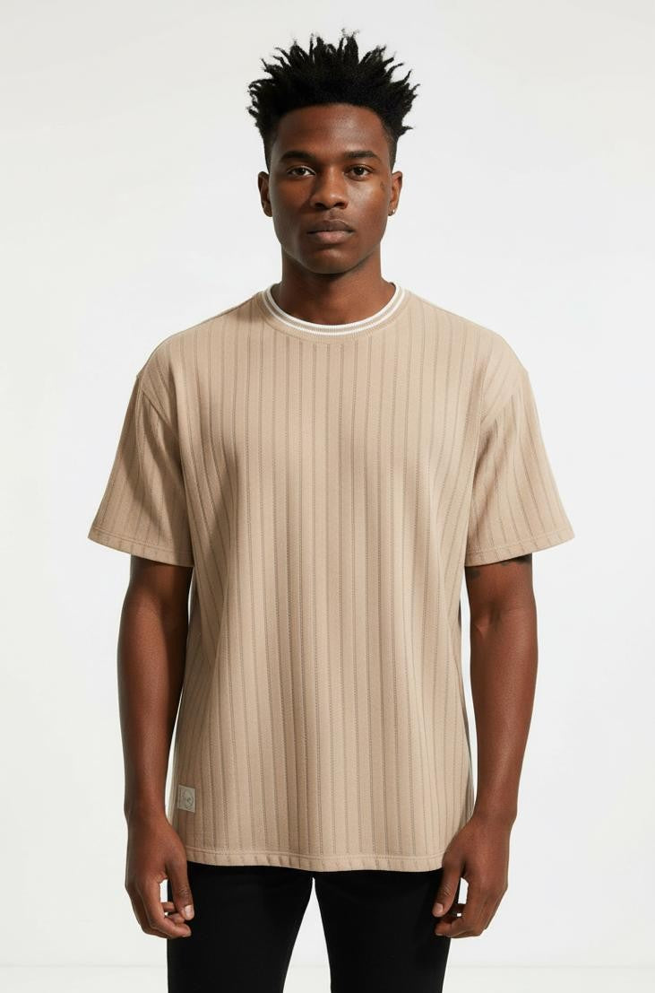 CAMISETA TEXTURIZADA OVERSIZE HOMBRE