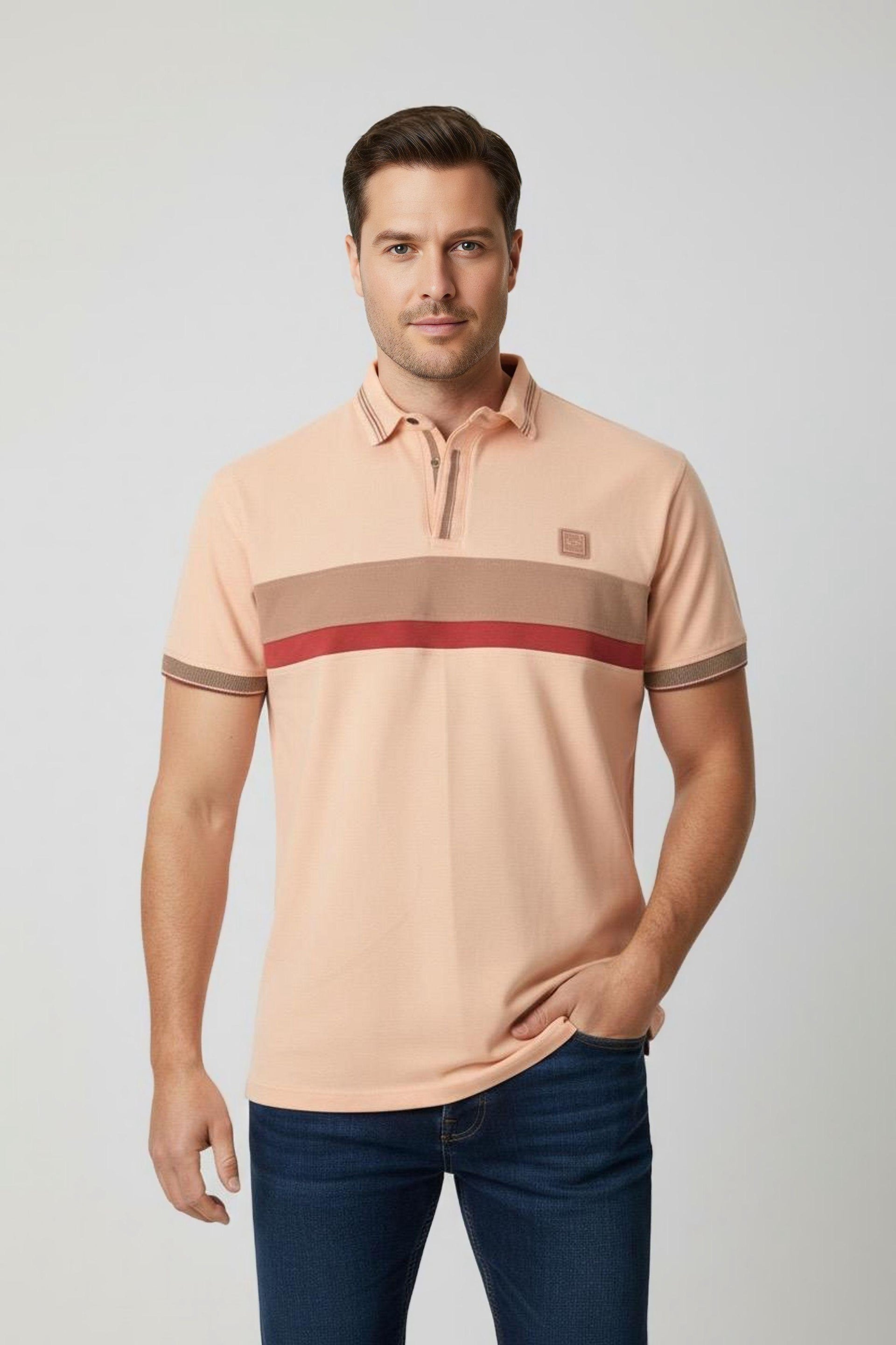 POLO PLUS BLOQUES HOMBRE