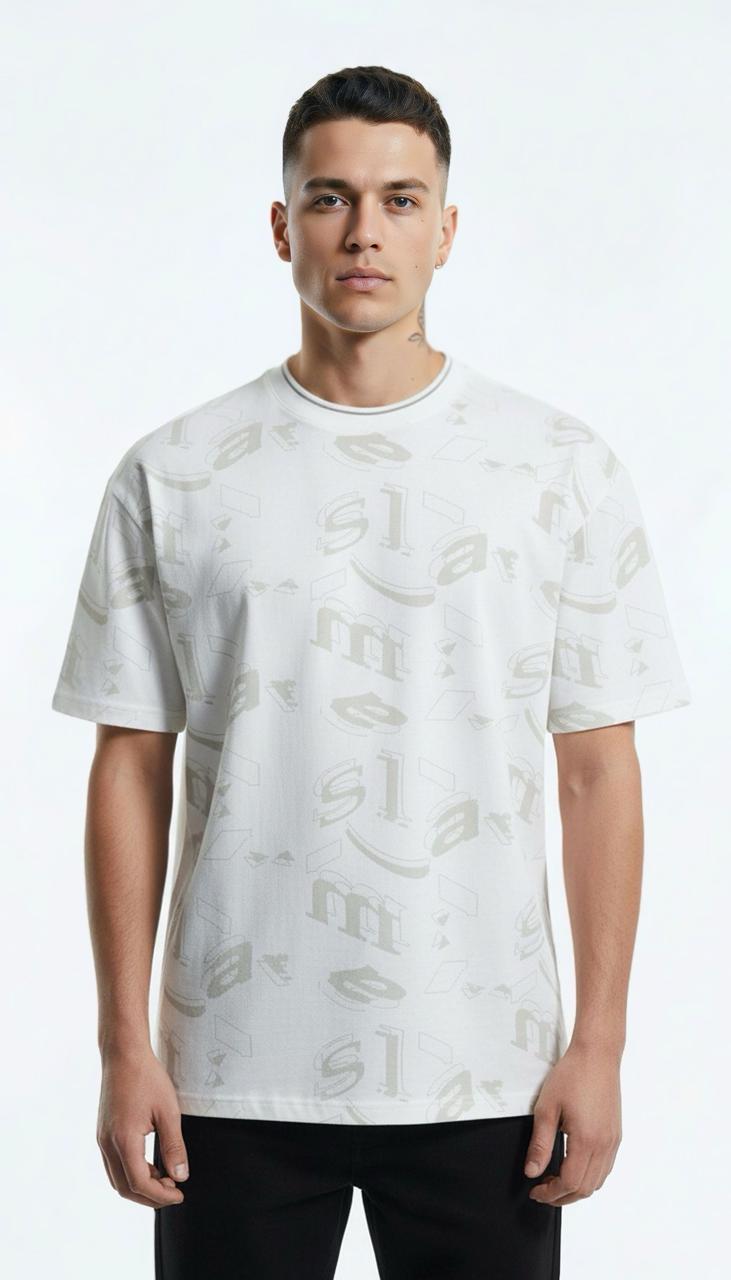 CAMISETA TEXTURIZADA OVERSIZE HOMBRE