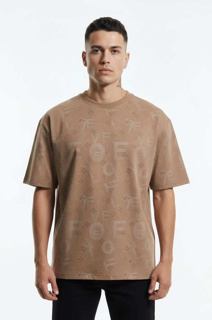 CAMISETA TEXTURIZADA OVERSIZE HOMBRE