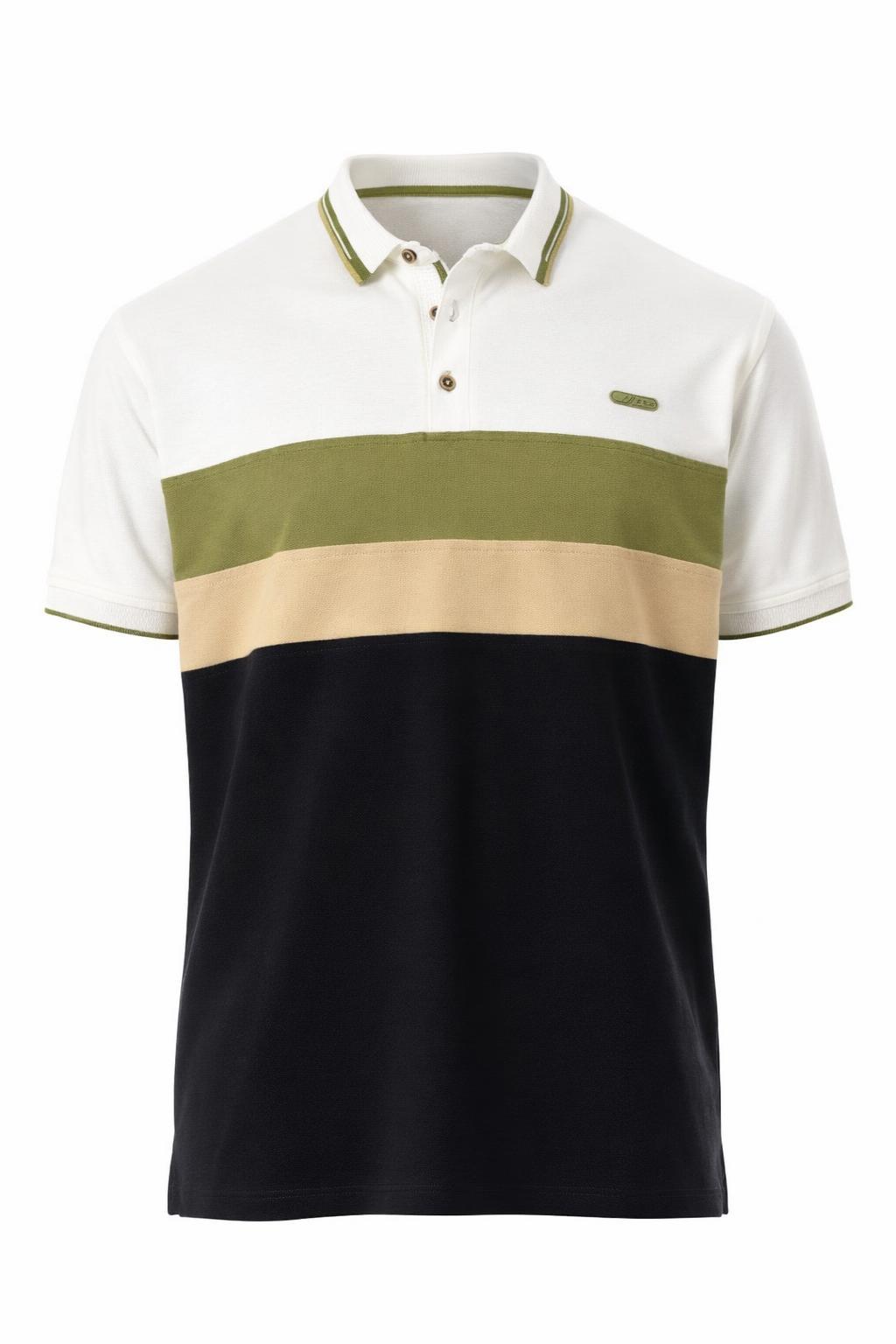 POLO PLUS BLOQUES HOMBRE